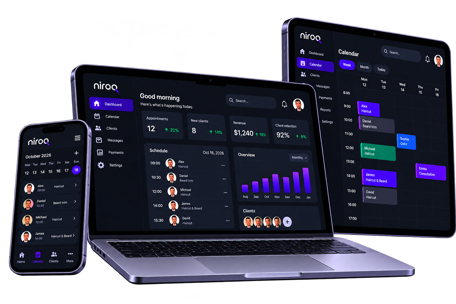 niroq on desktop, tablet and mobile
